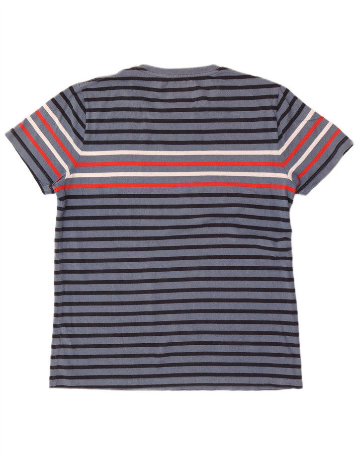 Superdry T-shirt top til mænd 2XL blå stribet bomuld