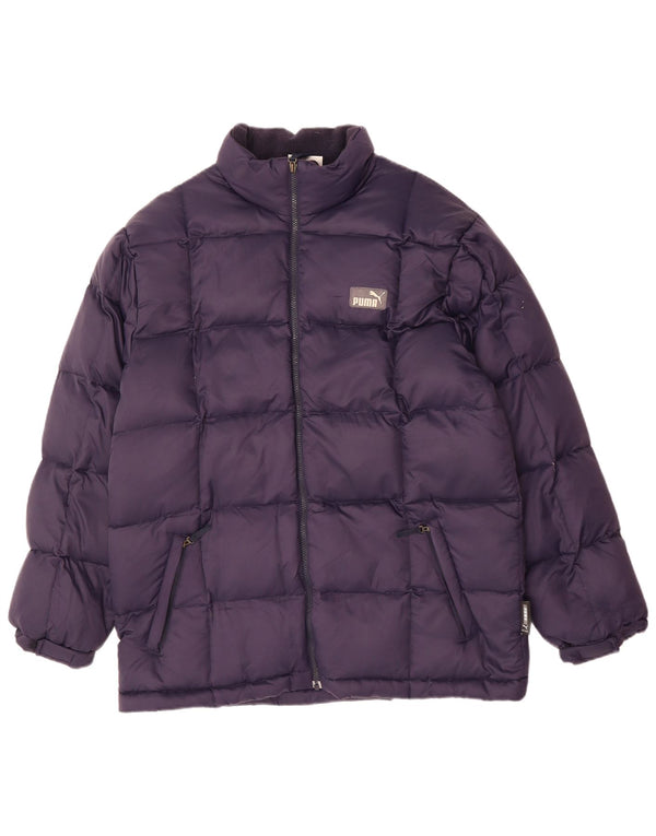 Puma Polstret Herrejakke UK 38 Medium Navy Blue Polyester