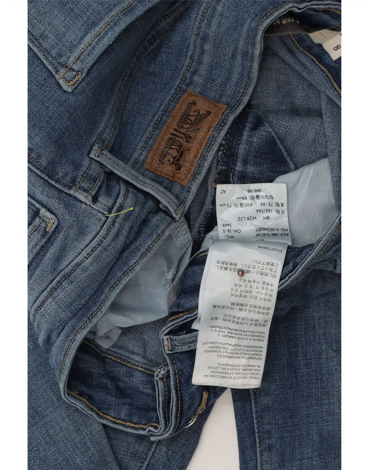 Levi's Dame Distressed Skinny Jeans US 8 Medium W29 L32 Blue Cotton