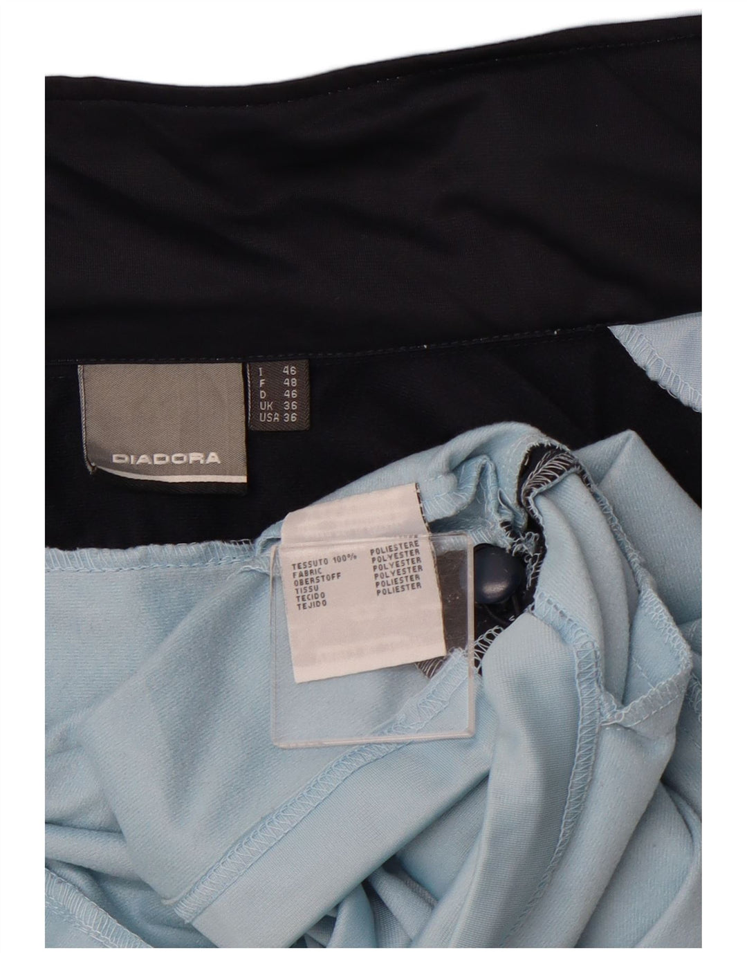 DIADORA Træningsdragt til mænd Topjakke UK 36 Small Blue Colourblock Polyester