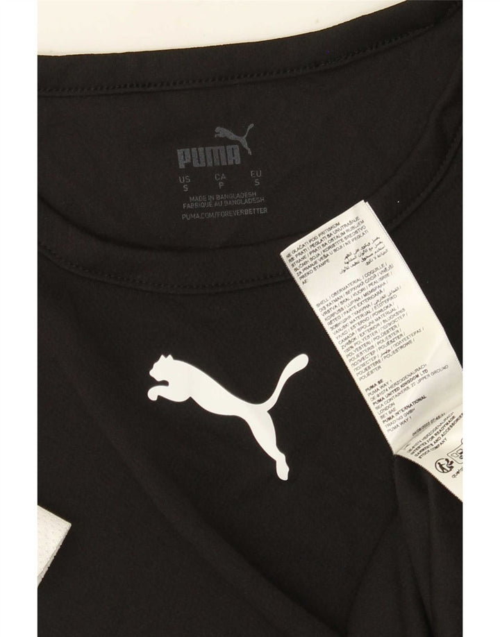 Puma Herre T-Shirt Top Lille Sort Colourblock Polyester
