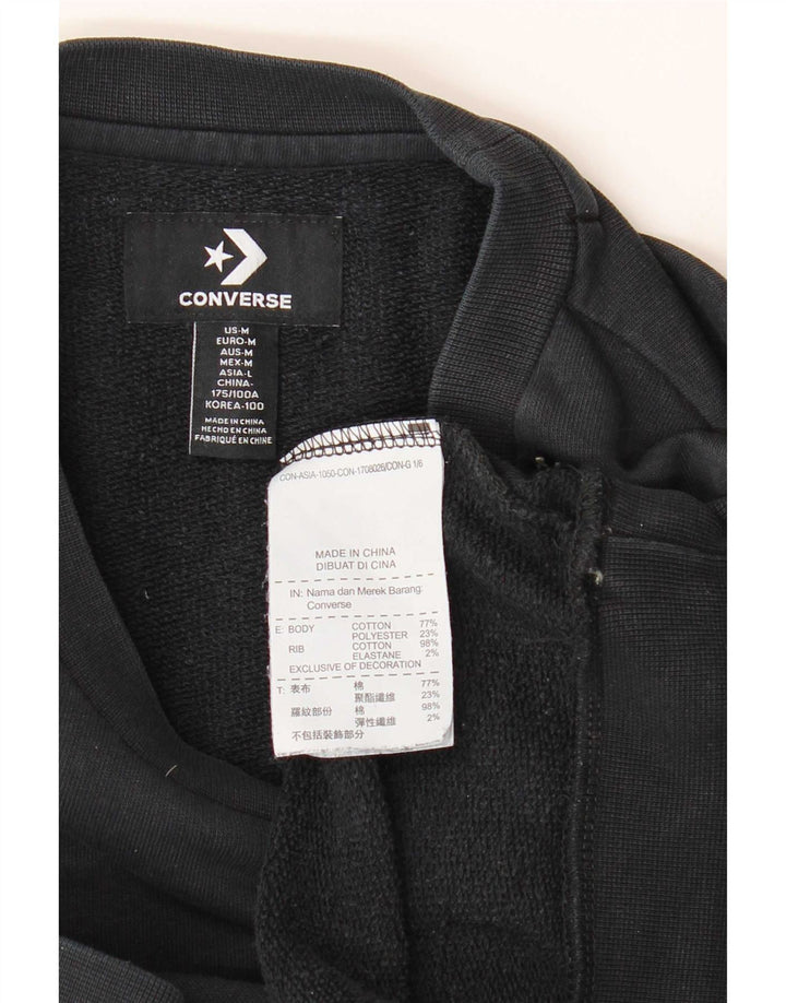 Converse Sweatshirt til mænd Medium Sort bomuld