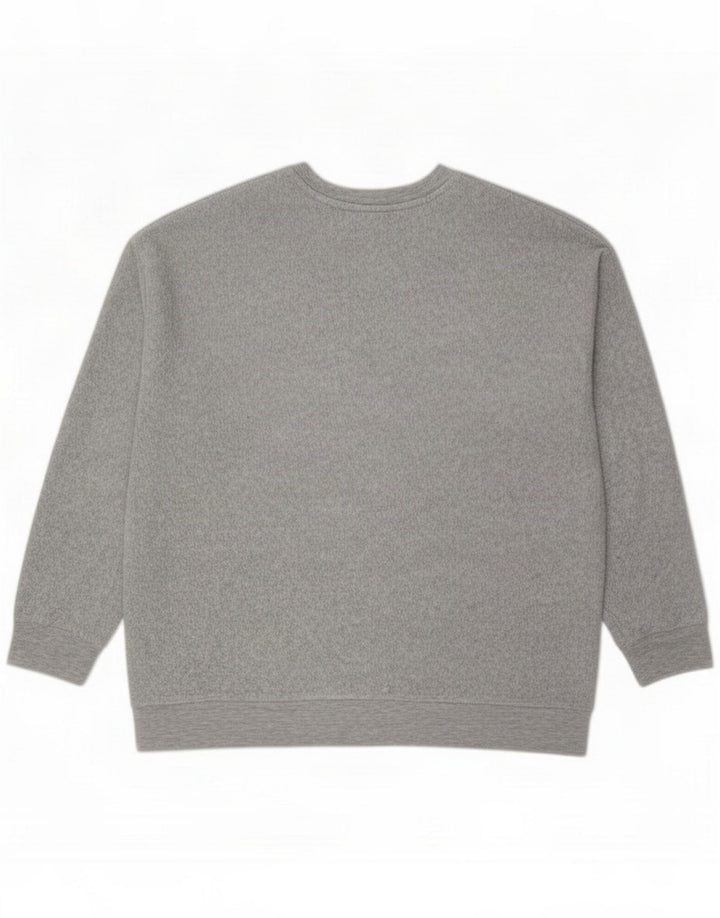 Topshop Dame Fleece Jumper UK 14 Large Grey Polyester