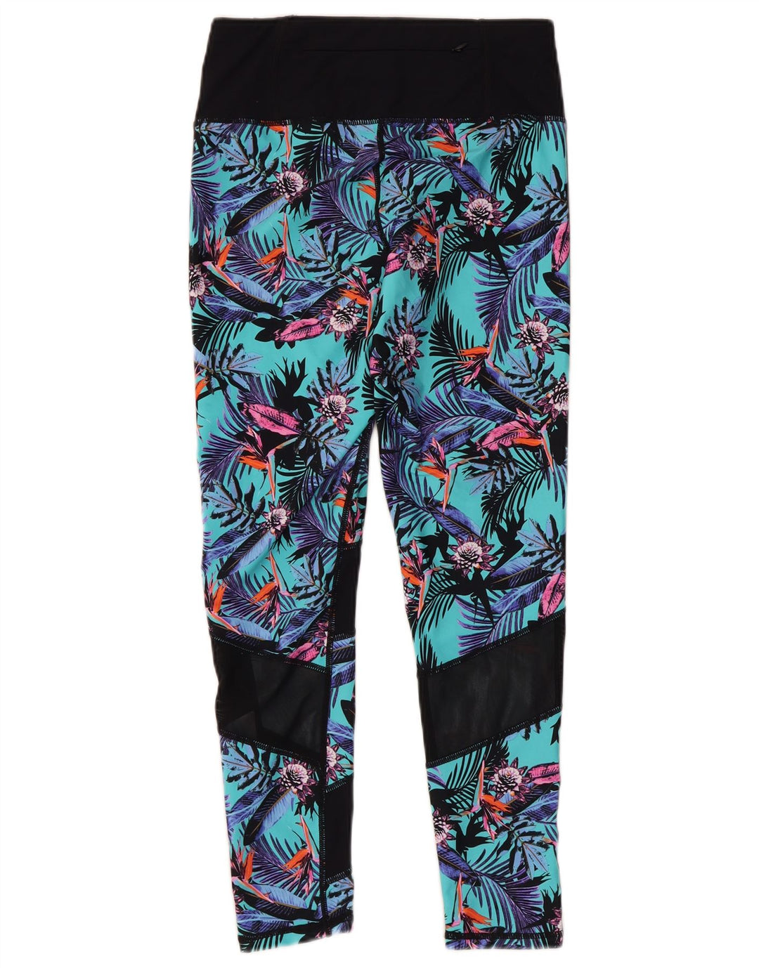 Superdry Womens Graphic Crop Leggings UK 12 Medium Multicolored Floral
