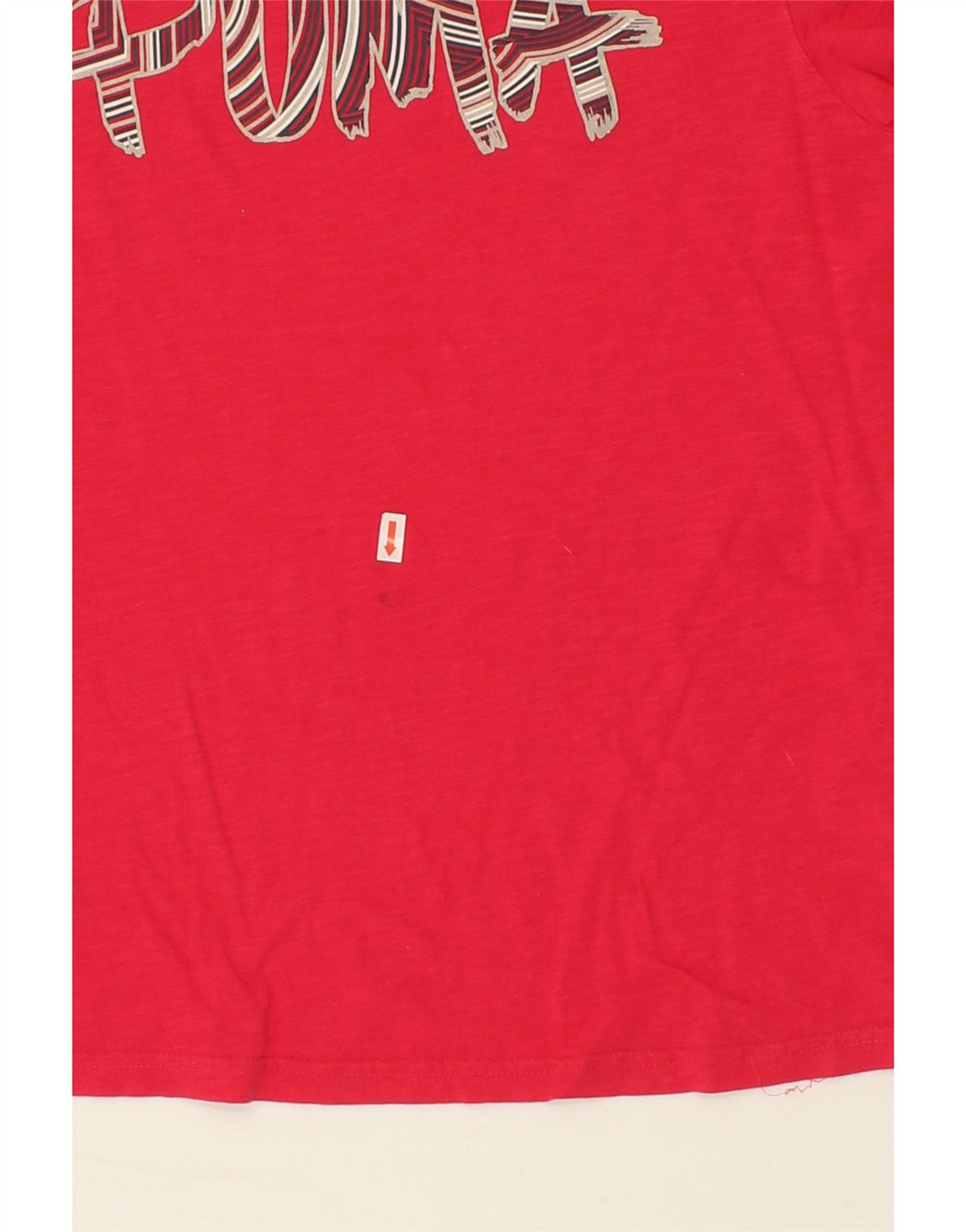 PUMA Womens Graphic T-Shirt Top UK 14 Large Red Vintage Puma and Second-Hand Puma from Messina Hembry 