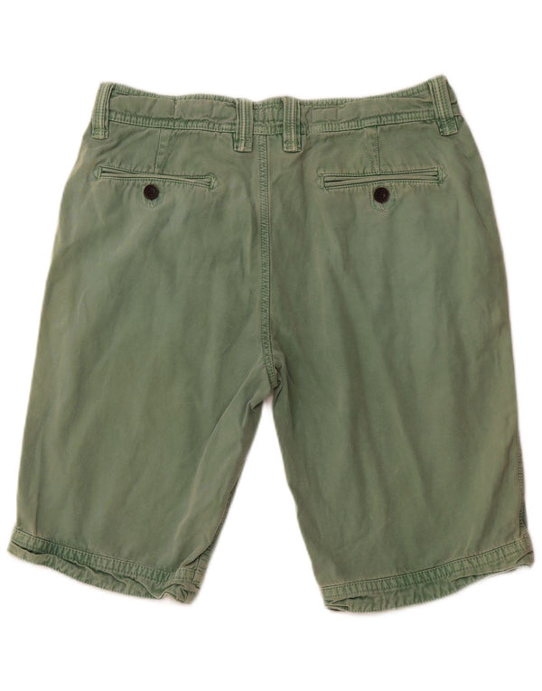 FAT FACE Herre Chino Shorts W34 Large Green Bomuld