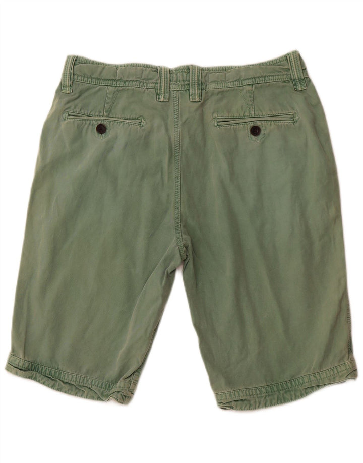 FAT FACE Herre Chino Shorts W34 Large Green Bomuld