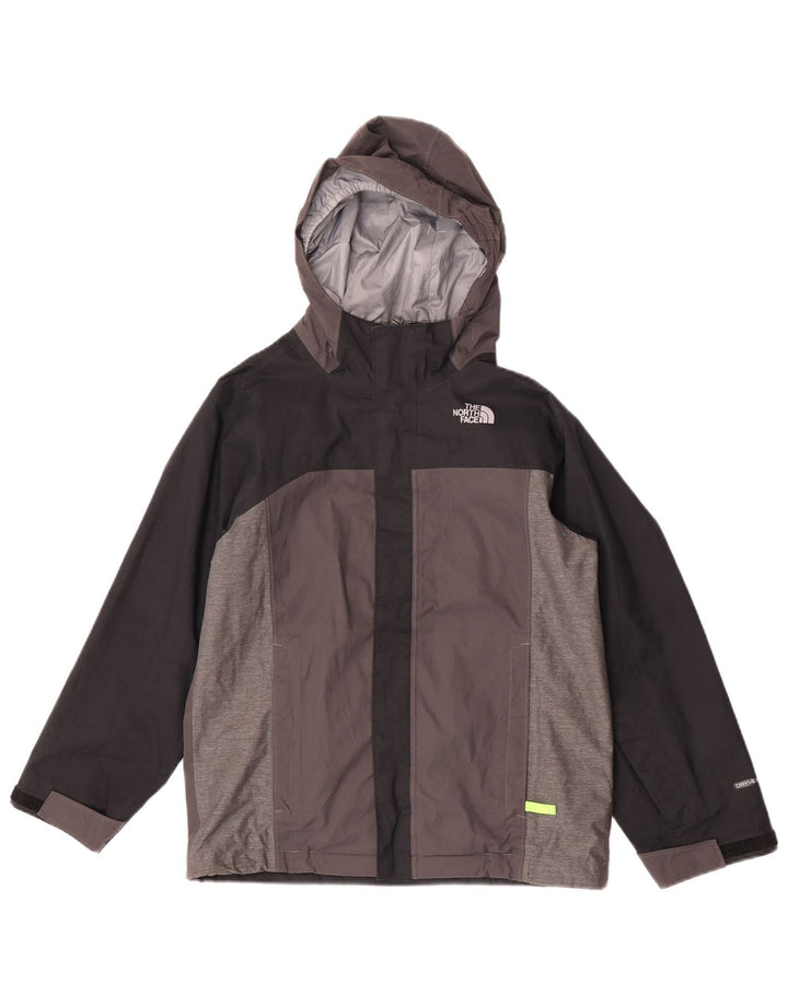 The North Face Regnjakke med hætte til drenge 10-11 år mellemgrå polyester