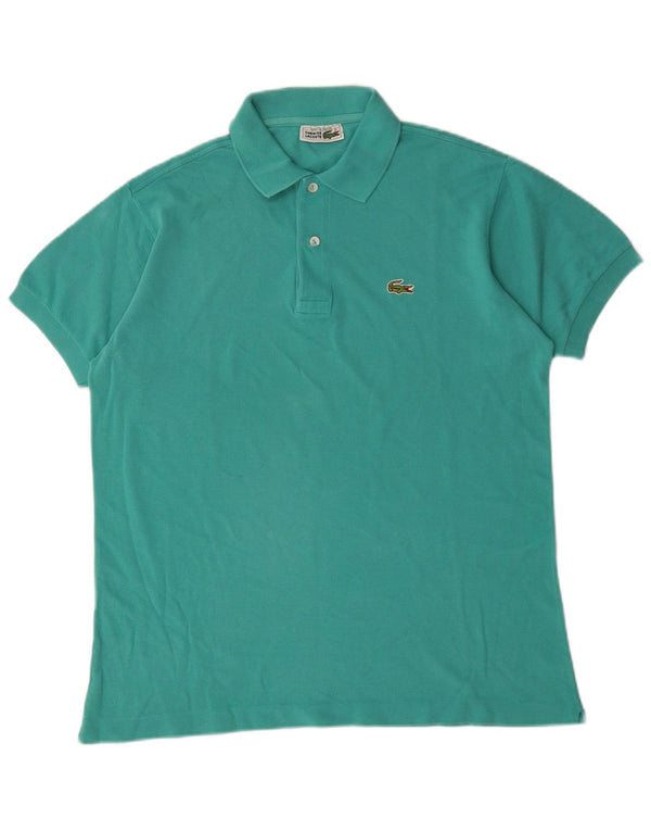 Lacoste herre poloskjorte str. 4 Medium turkis bomuld