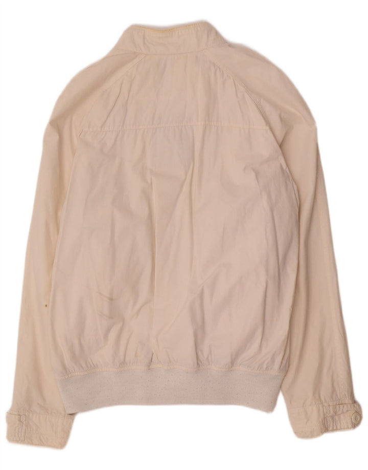 Zara Herre Bomber Jacket UK 42 XL Hvid