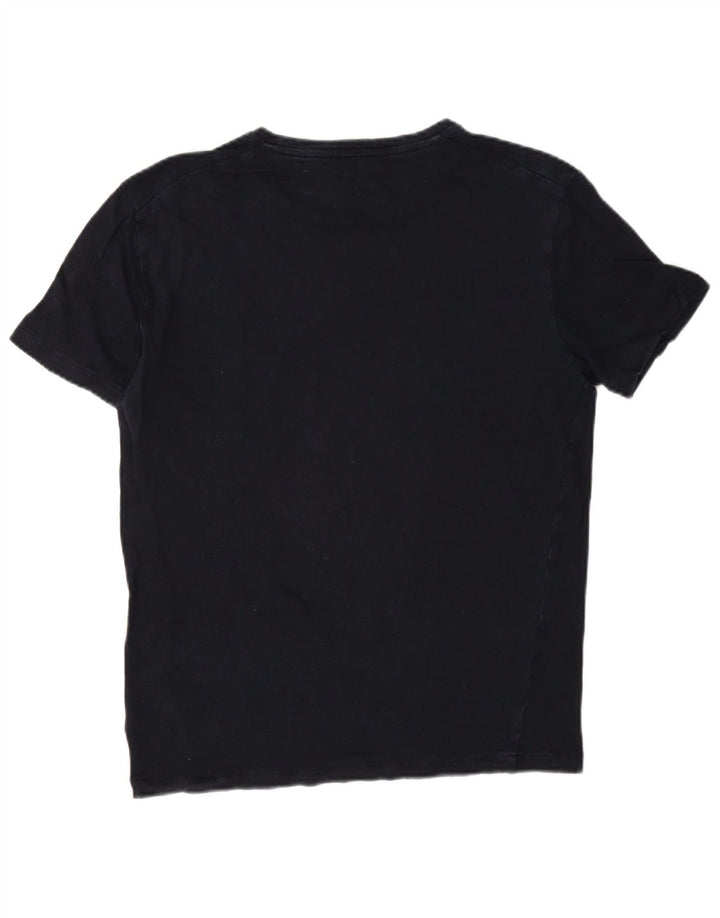 Cos Herre T-shirt Top Lille marineblå linned
