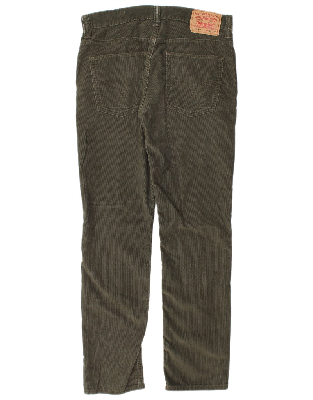 LEVI'S Herre 511 Slim Corduroy Bukser W32 L30 Khaki Bomuld