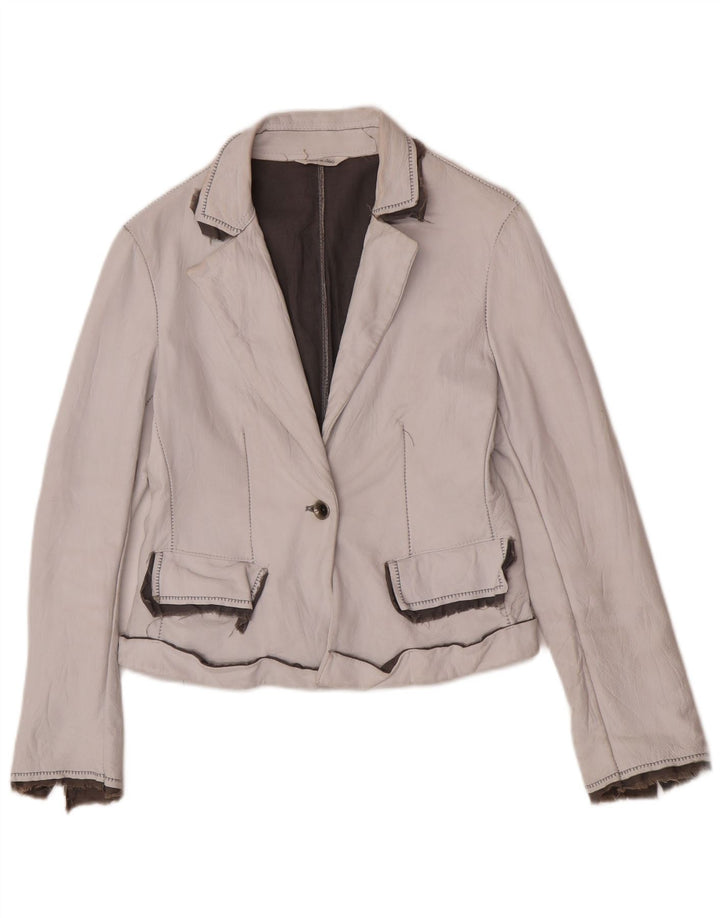 Victory Dame 1-knaps blazerjakke IT 44 Medium Off White Classic