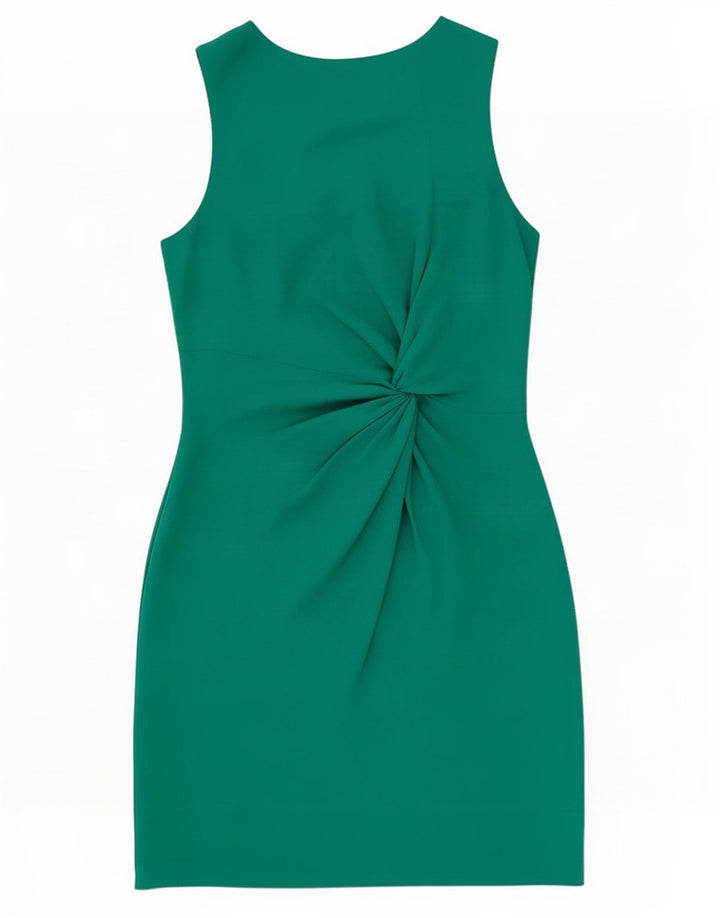 Oasis Womens Sleeveless Sheath Dress UK 8 Small Green Polyester