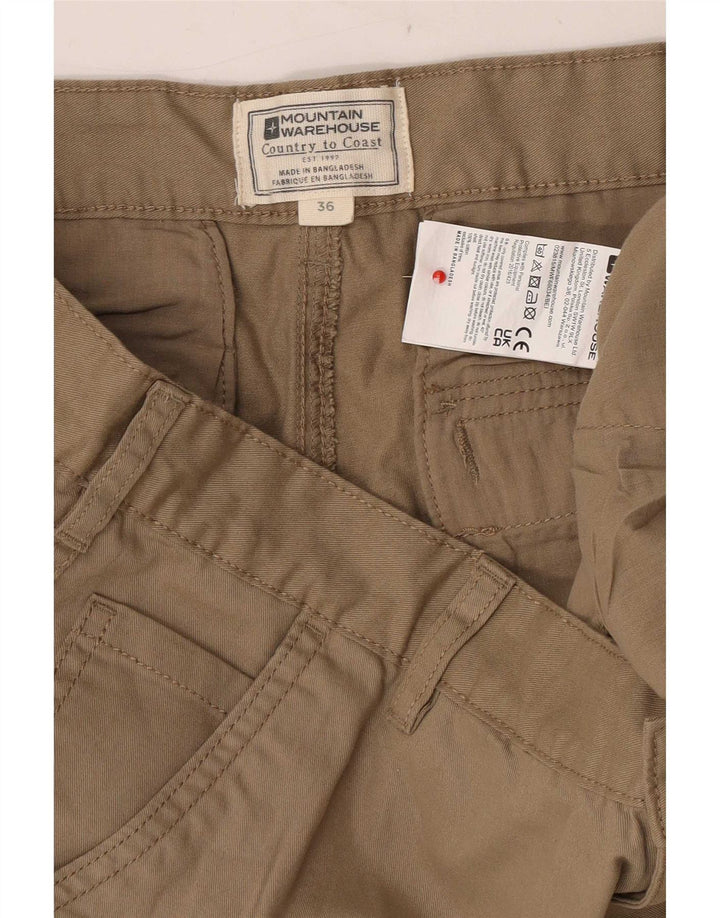Mountain Warehouse Herre Cargo Shorts W36 Large Beige Bomuld