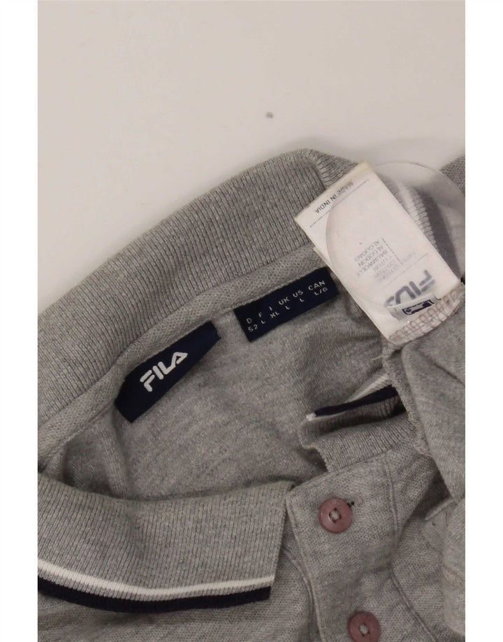 Fila Poloskjorte til mænd Stor Grå Bomuld