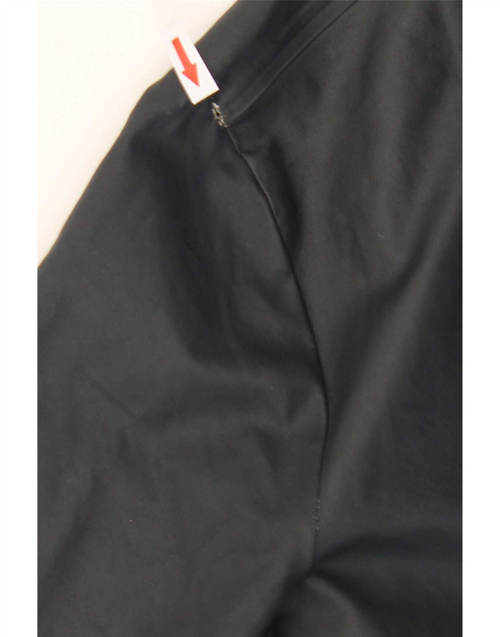 Fat Face Dame Hætte Regnfrakke UK 14 Large Navy Blue Polyester
