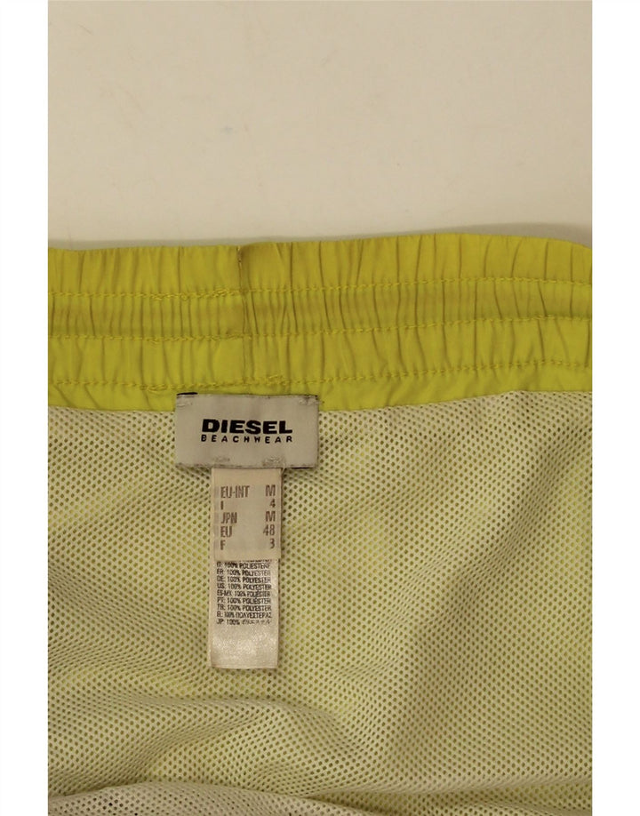 Diesel Grafiske svømmeshorts til kvinder UK 14 Medium Green Polyester