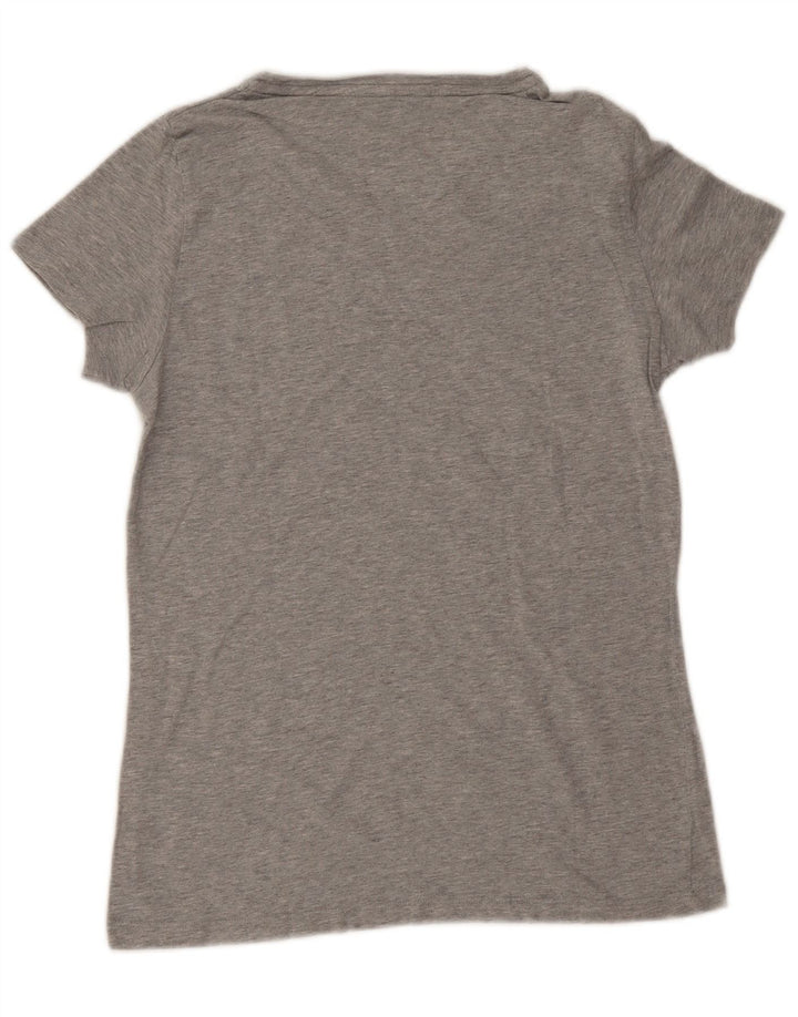 Gant Grafisk T-shirt top til mænd, lille grå flækket bomuld