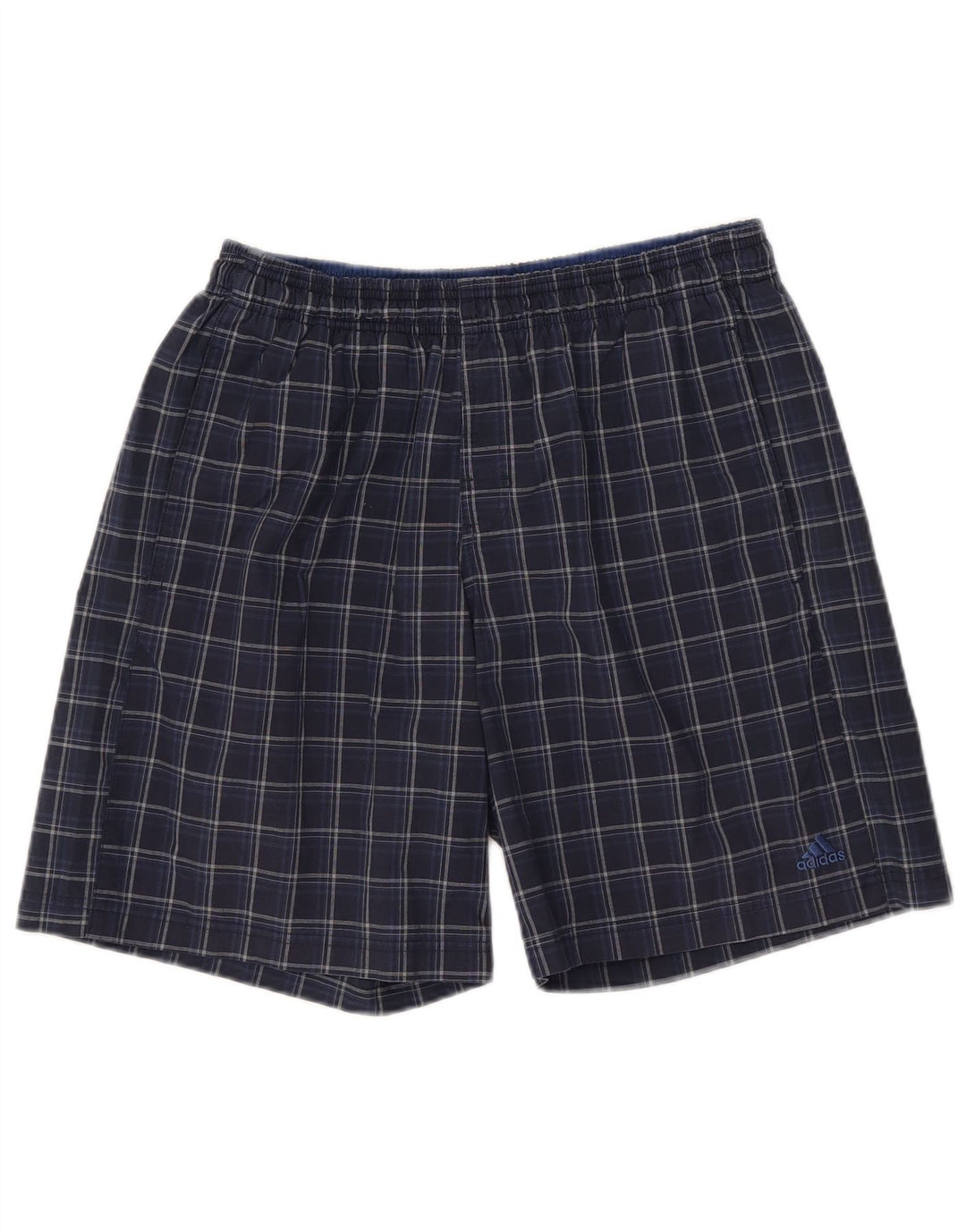Adidas Badeshorts til mænd store blå ternet polyester