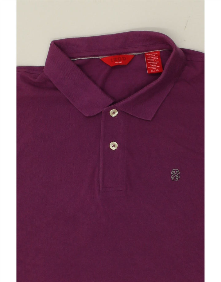 IZOD Mens Polo Shirt XL Purple Cotton Vintage Izod and Second-Hand Izod from Messina Hembry 