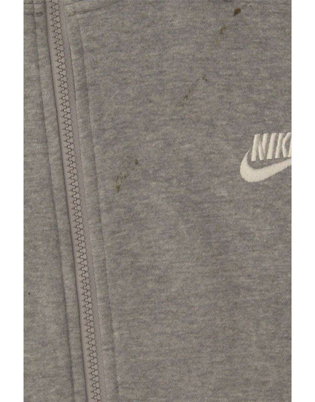 Nike hættetrøje med lynlås til mænd XL Grå bomuld