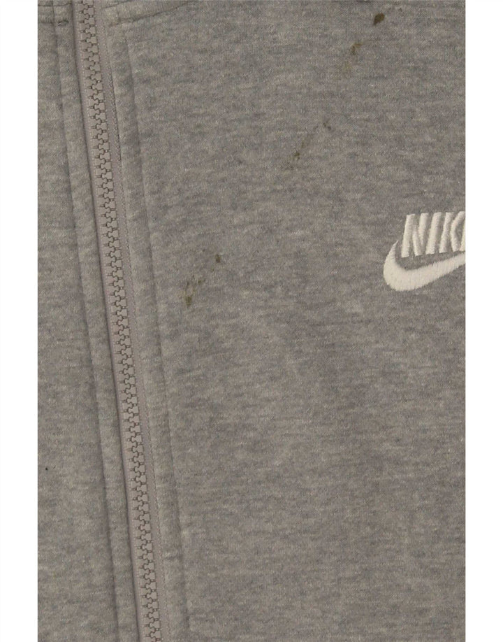 Nike hættetrøje med lynlås til mænd XL Grå bomuld