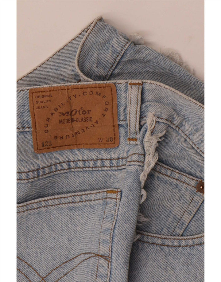 Vintage denimshorts til kvinder W30 Medium Blue