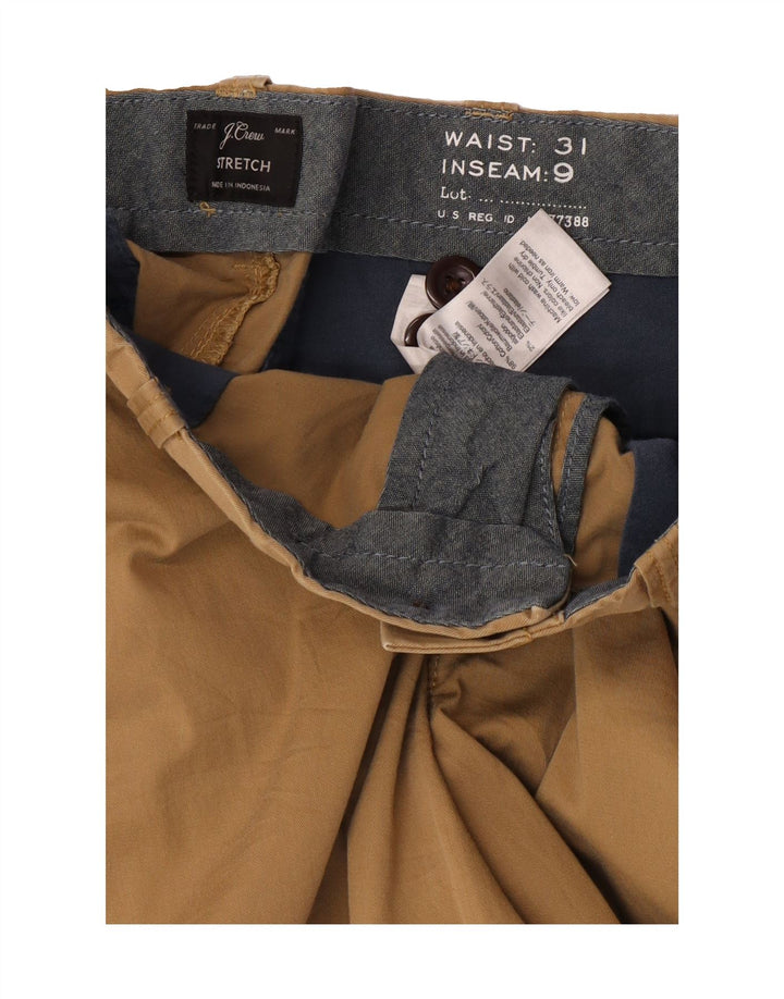 J. CREW Mens Stretch Chino Shorts W31 Medium Beige Cotton Vintage J. Crew and Second-Hand J. Crew from Messina Hembry 