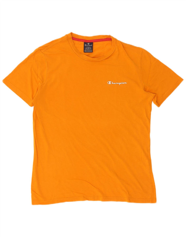 Champion Herre T-Shirt Top XS Orange Bomuld