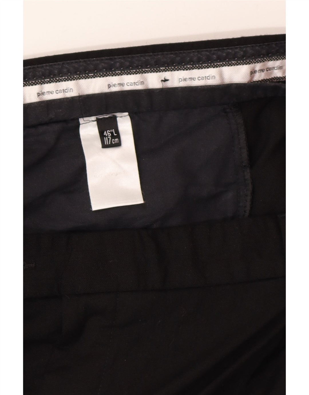 Pierre Cardin Herre Pegged Suit Bukser W46 L33 Sort Uld
