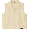 MURPHY & NYE Womens Padded Gilet UK 14 Medium Beige Polyamide Vintage Murphy & Nye and Second-Hand Murphy & Nye from Messina Hembry 