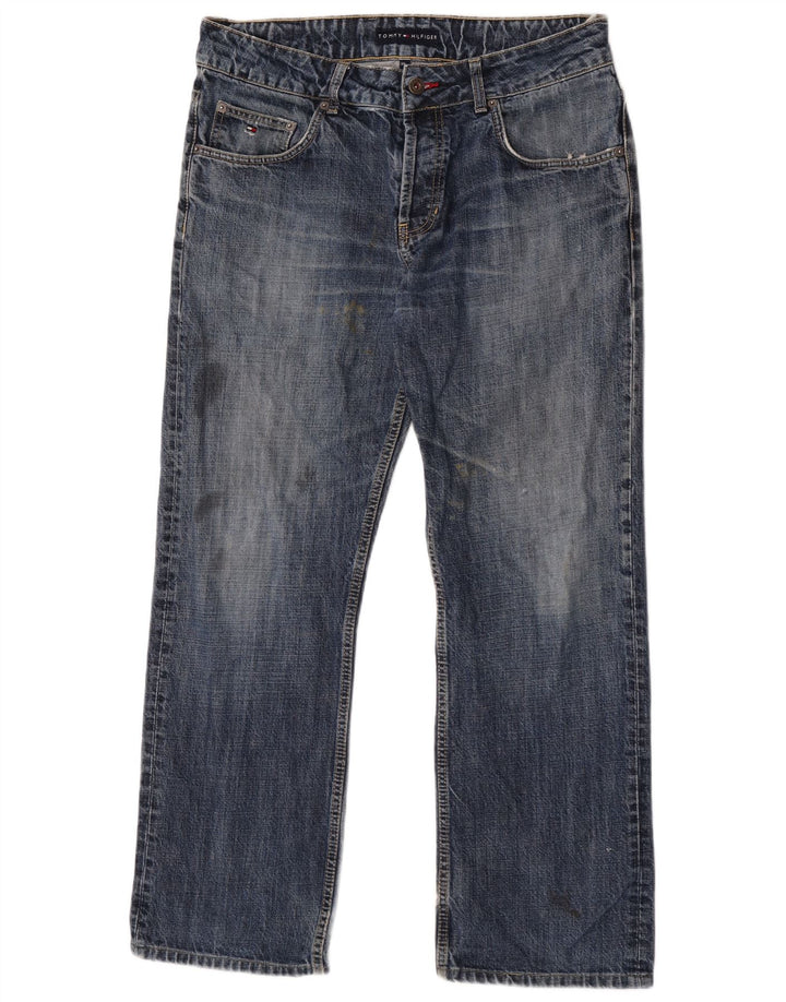 Tommy Hilfiger Herre Straight Jeans W34 L29 Blå Bomuld