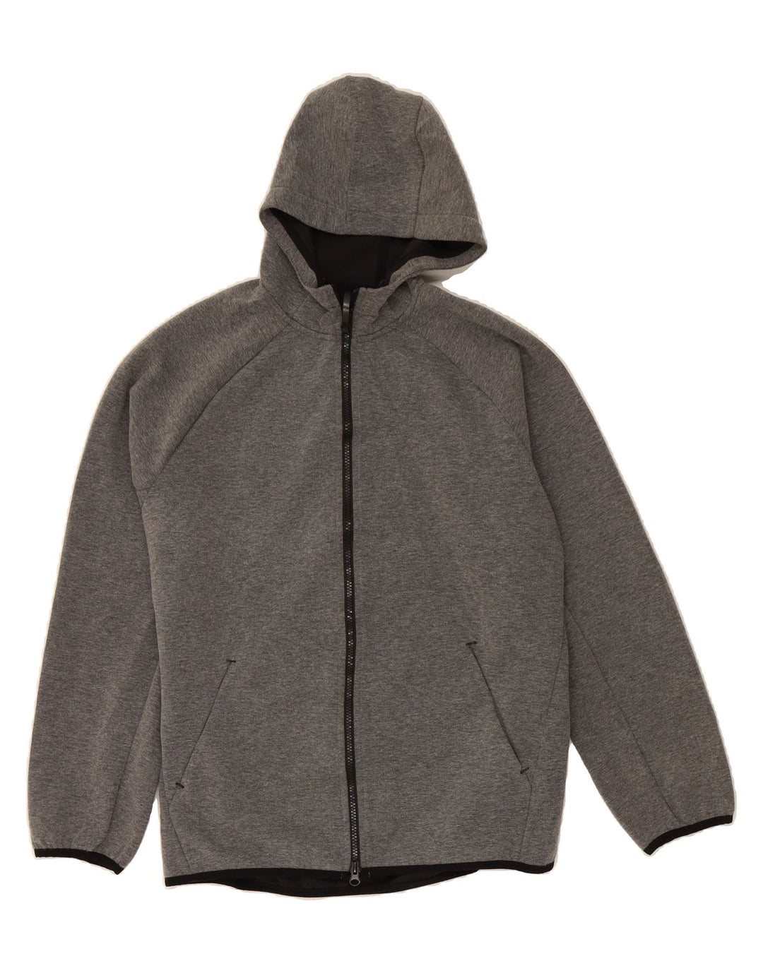 RUSSELL ATHLETIC Mens Zip Hoodie Sweater Medium Grey Polyester Vintage Russell Athletic and Second-Hand Russell Athletic from Messina Hembry 