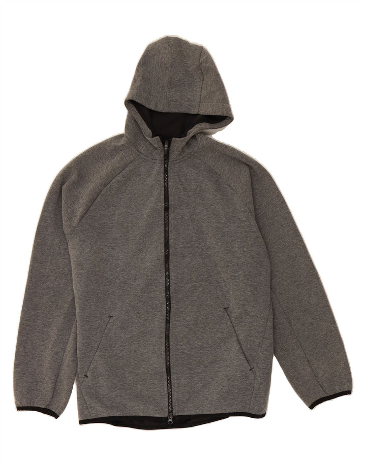 RUSSELL ATHLETIC Mens Zip Hoodie Sweater Medium Grey Polyester Vintage Russell Athletic and Second-Hand Russell Athletic from Messina Hembry 