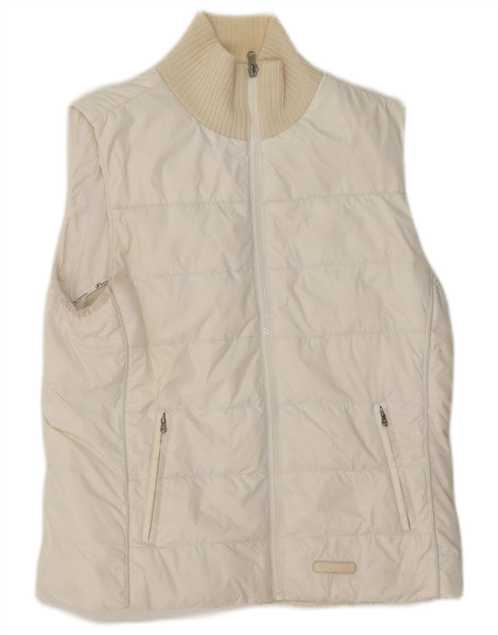 CHAMPION Dame Polstret Gilet UK 10 Small White