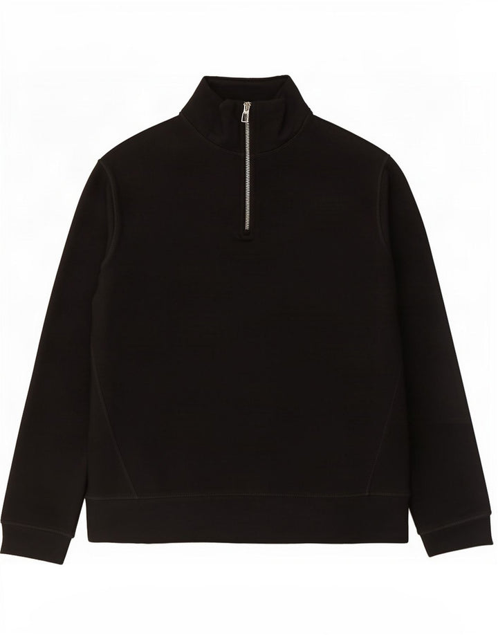 Zara Sweatshirt med lynlås til mænd mellem sort