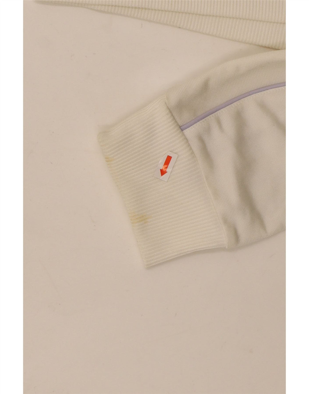 ADIDAS træningsdragt topjakke til kvinder UK 16 Large off white polyester