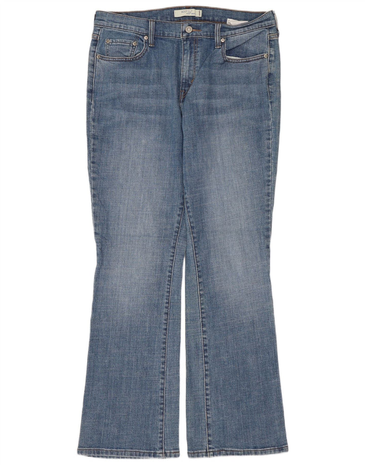 LEVI'S Dame 515 Bootcut Jeans US 12 Large W34 L31 Blå Bomuld