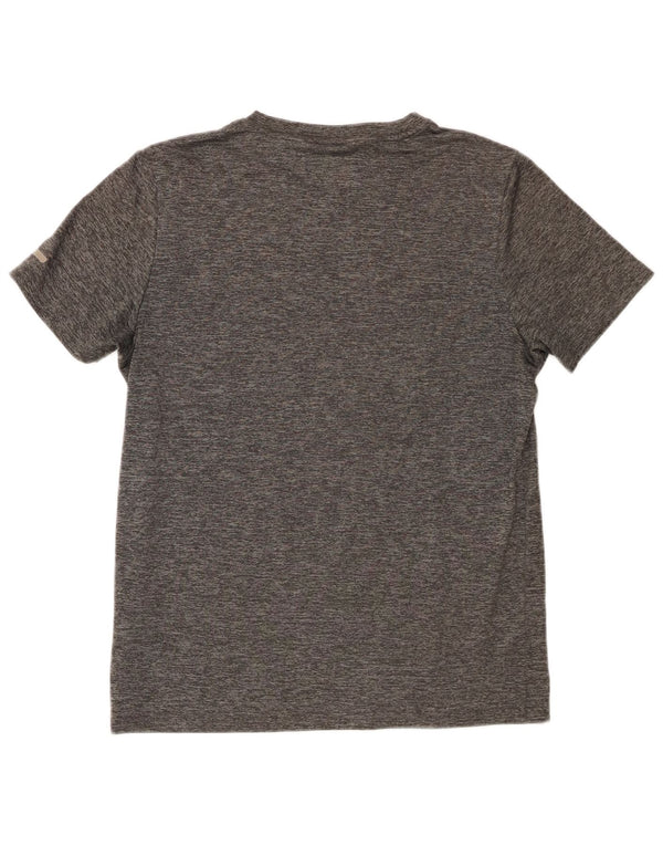 Ellesse Dame Grafisk T-Shirt Top UK 14 Medium Grå Polyester