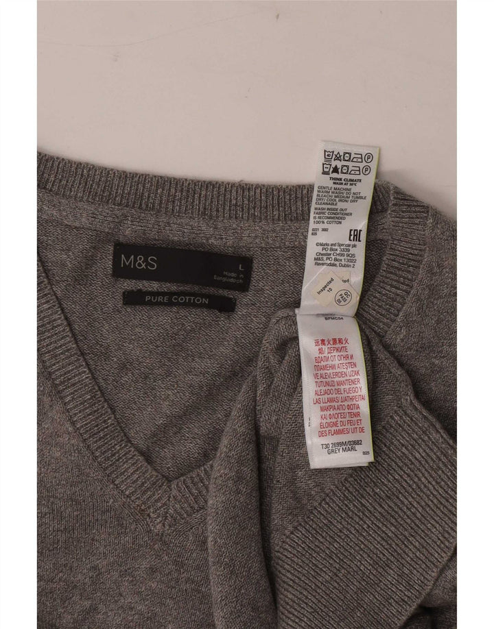 Marks & Spencer Herrevest Tank Top Stor Grå Bomuld