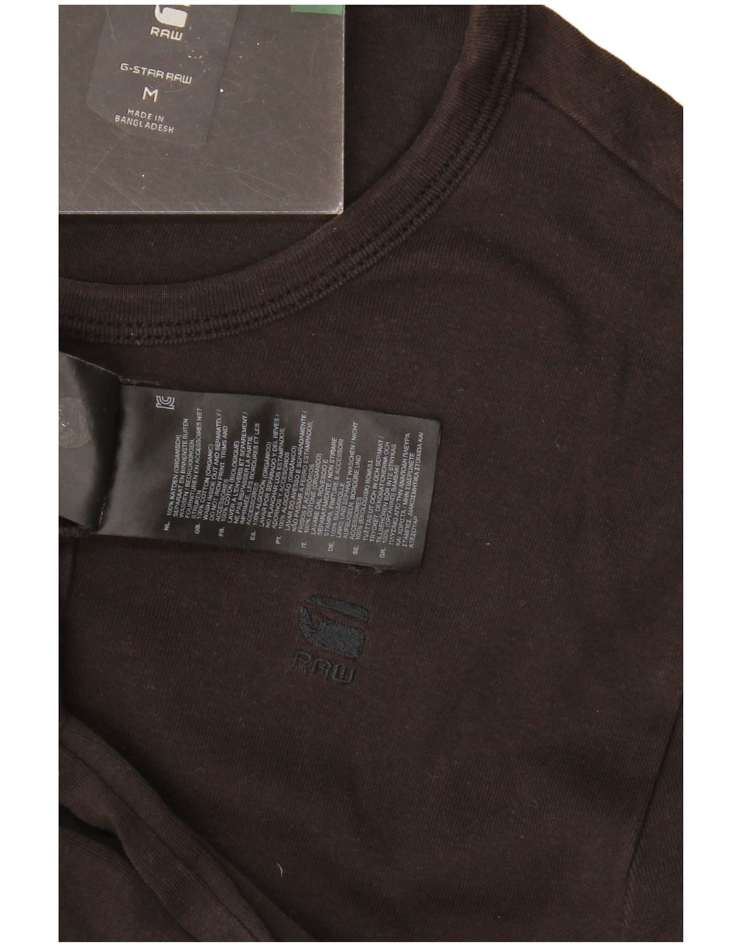 G-STAR Herre T-Shirt Top Medium Sort Bomuld