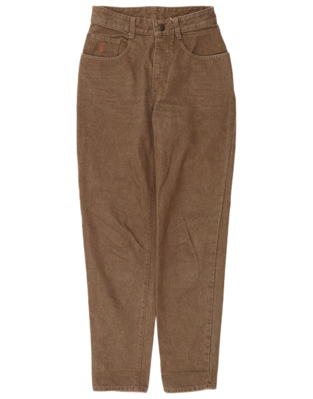 Trussardi koniske jeans til kvinder W28 L30 brun bomuld