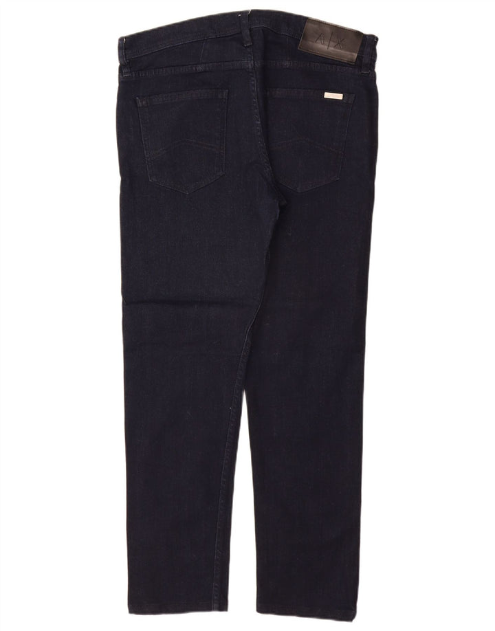 ARMANI EXCHANGE Lige jeans til kvinder W33 L29 Marineblå