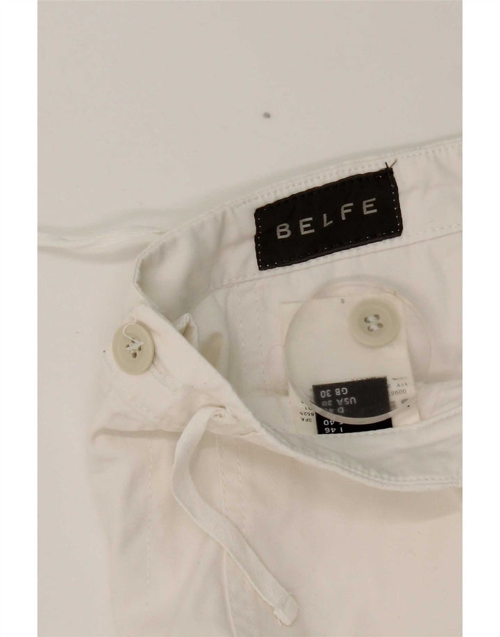 Belfe Herre Chino Shorts W30 Medium White Bomuld