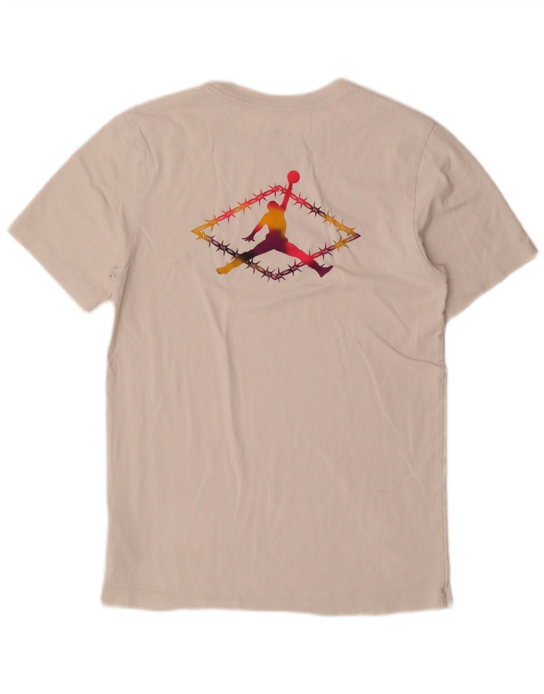Jordan Herre Air Graphic T-Shirt Top Lille Hvid Bomuld
