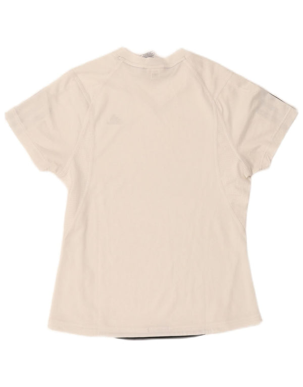 Adidas Womens Climacool T-Shirt Top UK 10 Small White Polyester