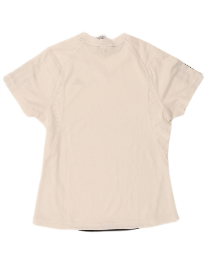 Adidas Womens Climacool T-Shirt Top UK 10 Small White Polyester