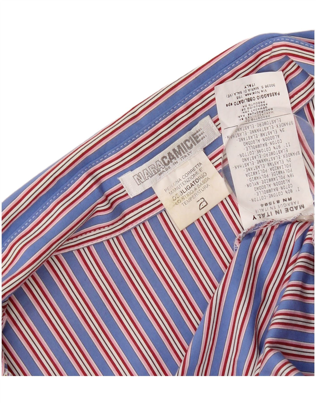 Naracamicee Dame Shirt Bluse UK 14 Medium Flerfarvet Stribet