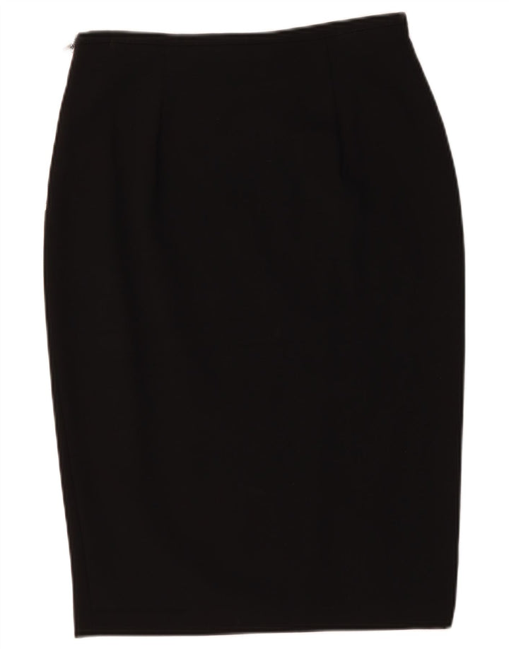 Marks & Spencer Pencil Nederdel til kvinder UK 12 Medium W30 Sort viskose